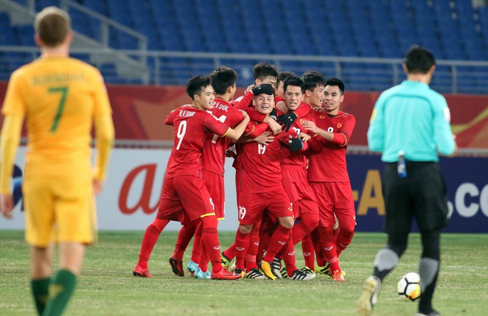 Các học trò của HLV Park Hang-seo cũng chỉ thắng 1 trận trong thời gian thi đấu chính thức trước U23 Australia. Ảnh: Hữu Phạm