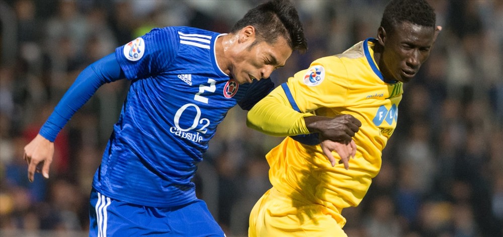 FLC Thanh Hóa (áo vàng) không khó khăn để thắng Eastern SC ở vòng sơ loại thứ hai AFC Champions League. Ảnh: AFC.