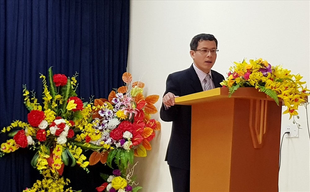 Ông Nguyễn Văn Lượng phát biểu nhận nhiệm vụ. Ảnh: Lê Phi Long