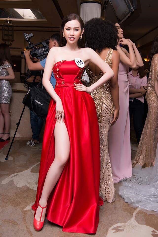 Thanh Trang trong quá trình thi HHHV