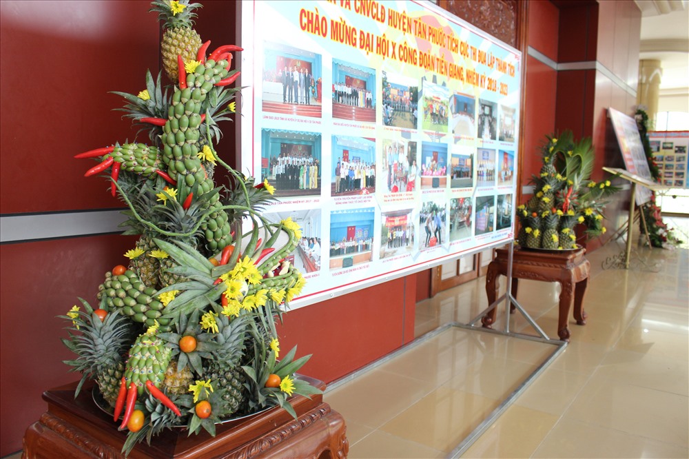 Trưng bày của LĐLĐ huyện Tân Phước.