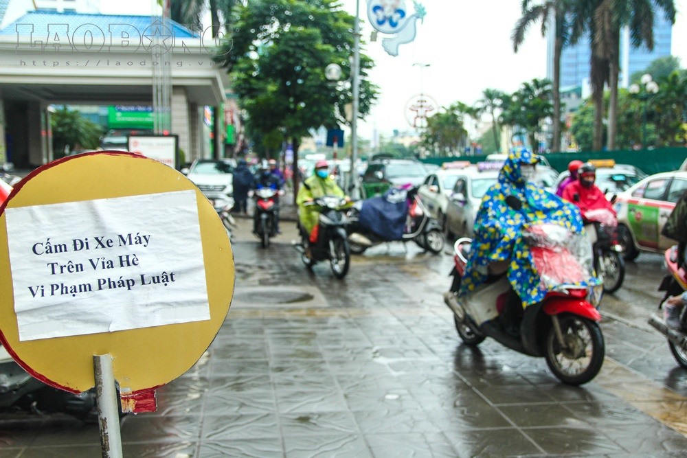 Bất chấp việc vi phạm luật giao thông đường bộ.