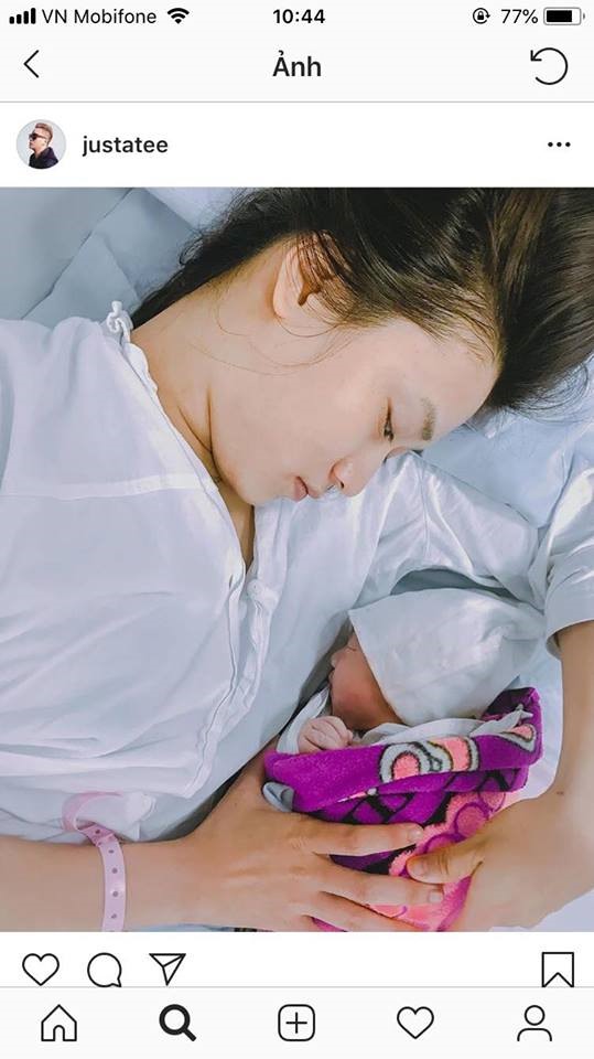 Dòng trạng thái của Justa Tee trên trang cá nhân Instagram.