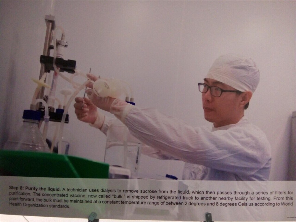 Việc điều chế 2 loại vaccine thực hiện theo quy trình nghiêm ngặt. Ảnh: IVAC
