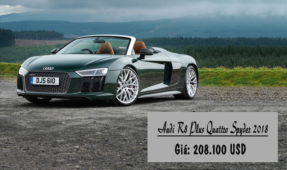 4. Audi R8 Plus Quattro Spyder 2018