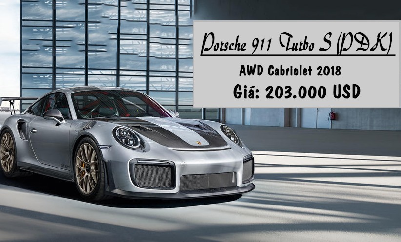 5. Porsche 911 Turbo S (PDK) AWD Cabriolet 2018