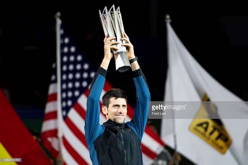 Chức vô địch Thượng Hải Masters lần thứ 4 của Nole. Ảnh: Getty.