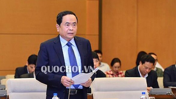Chủ tịch Ủy ban trung ương Mặt trận Tổ quốc Việt Nam Trần Thanh Mẫn: Tiêu cực trong chấm thi tốt nghiệp THPT gây bức xúc trong dân - Ảnh: Quochoi.vn.