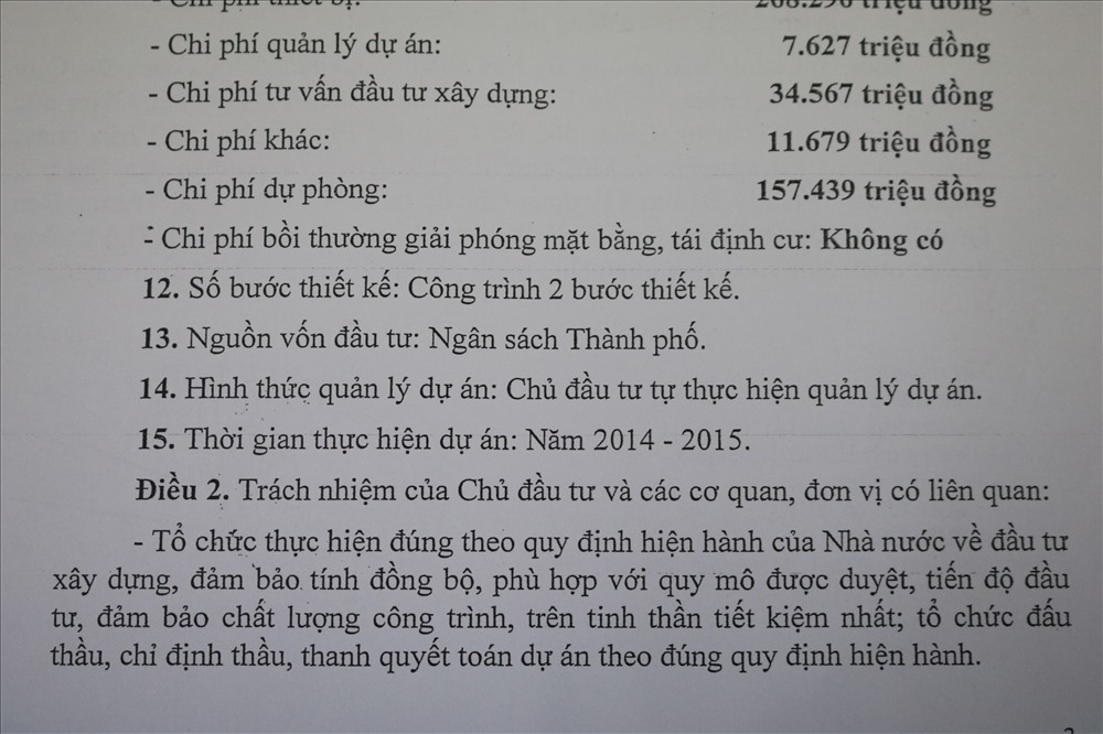 Kế hoạch ban đầu của chính quyền TPHCM là công trình sẽ thực hiện trong giai đoạn trong giai đoạn 2014-2015.