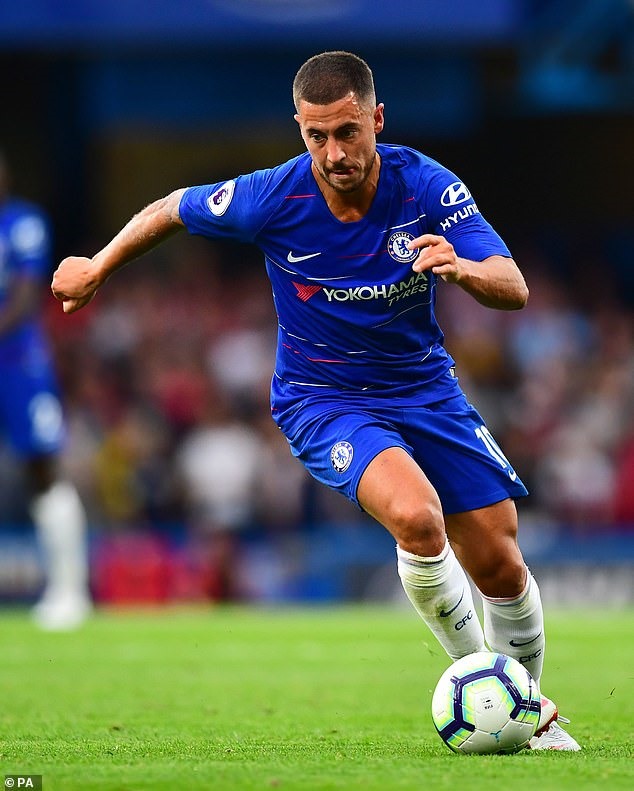 Hazard đang thăng hoa. Ảnh: AP.
