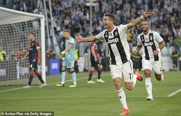 Ronaldo đang là cầu thủ dẫn đầu danh sách ghi bàn của “Bà đầm già“. Ảnh: Getty.