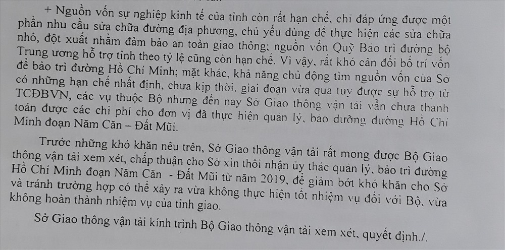 Sở Giao thông Vận tải kêu khổ vì con đường xuống cấp (ảnh Nhật Hồ)