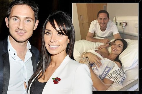 Vợ chồng Lampard vừa đón con gái Patricia vào tháng trước. Ảnh: Mirror.