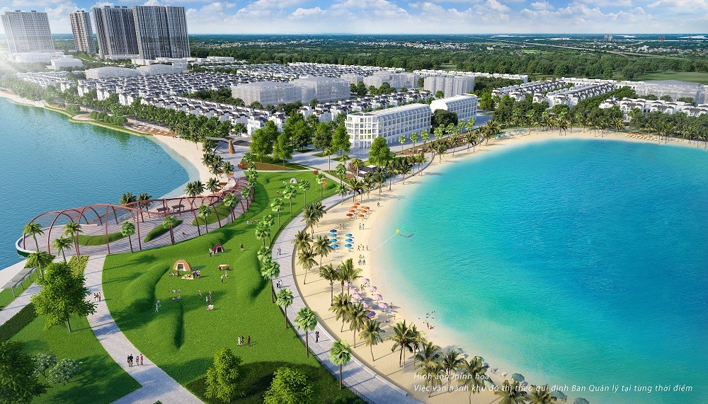 Biển hồ nước mặn 1,6ha và hồ nước ngọt 24ha - hai tiện ích điểm nhấn của VinCity Ocean Park