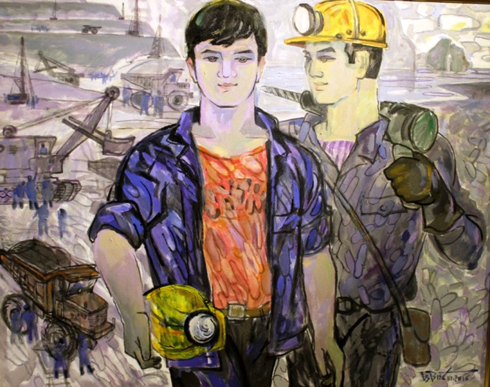 Ngày mới. Tranh sơn dầu Lê Đức Biết.