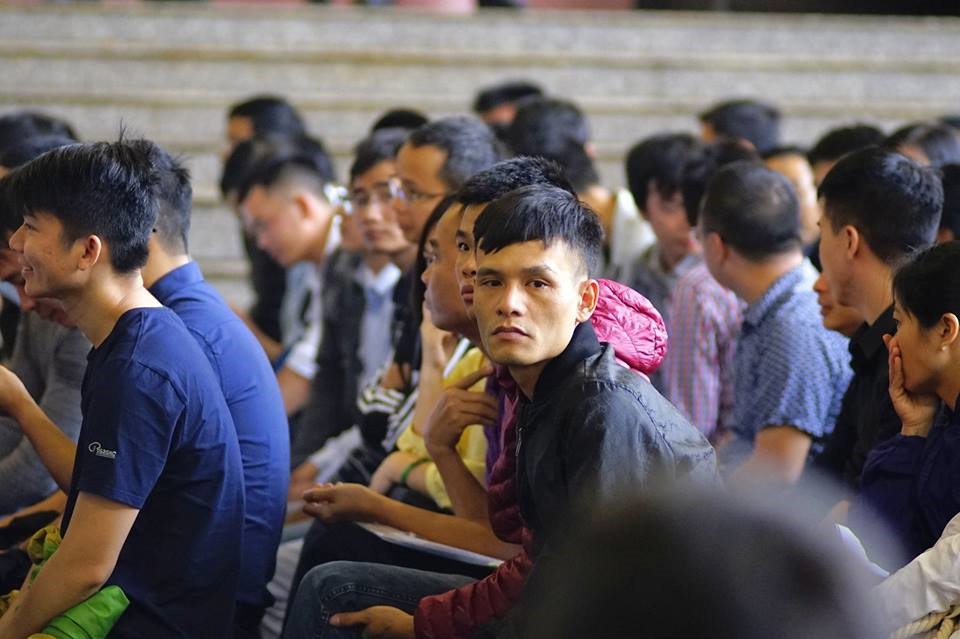Quang cảnh phía trong phiên tòa. Ảnh CN.