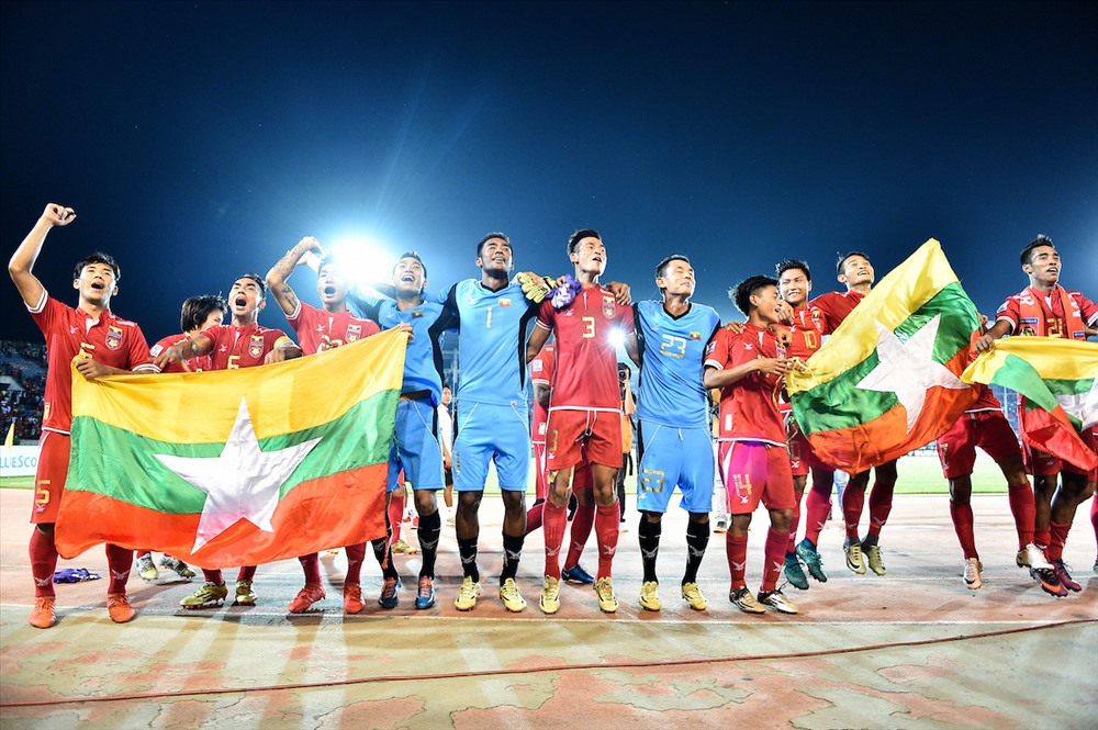 Dù thất bại tại bán kết nhưng kì AFF Cup 2016 vẫn là kỉ niệm đáng nhớ với bóng đá Myanmar. Ảnh: AFF Suzuki Cup.