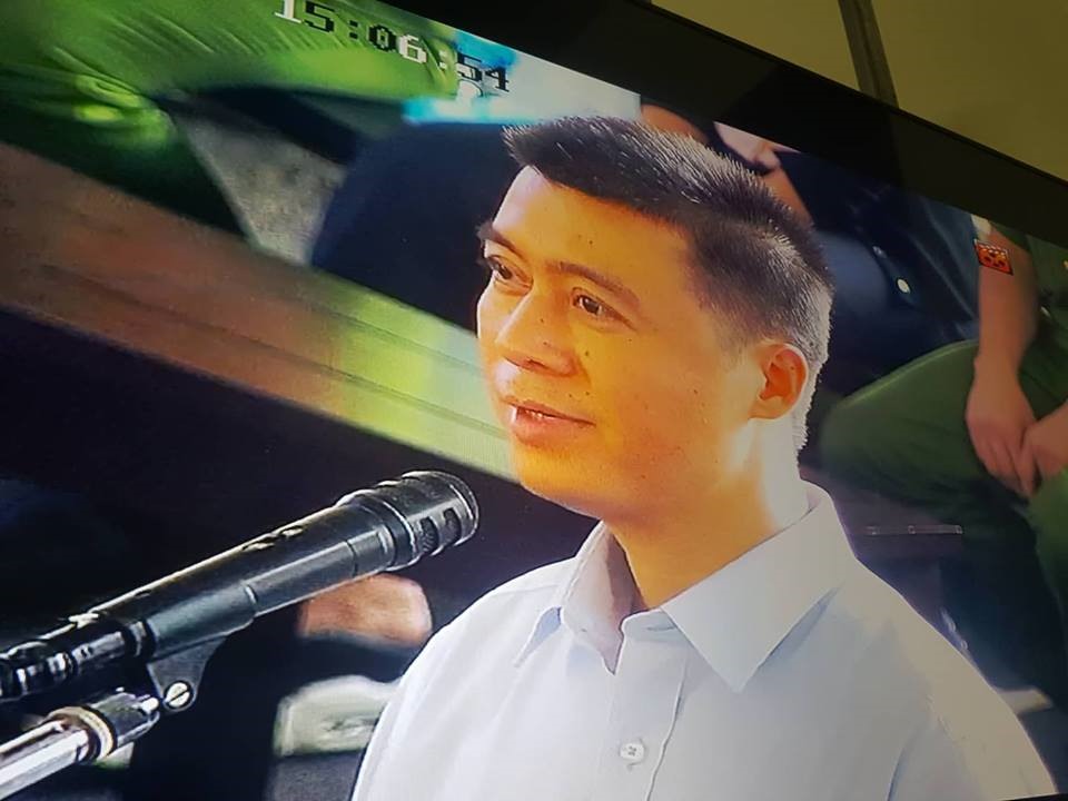 Phan Sào Nam tại tòa.