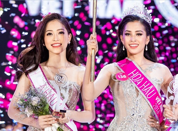 Hoa hậu Việt Nam 2018 Tiểu Vy và Á hậu 1 Phương Nga.