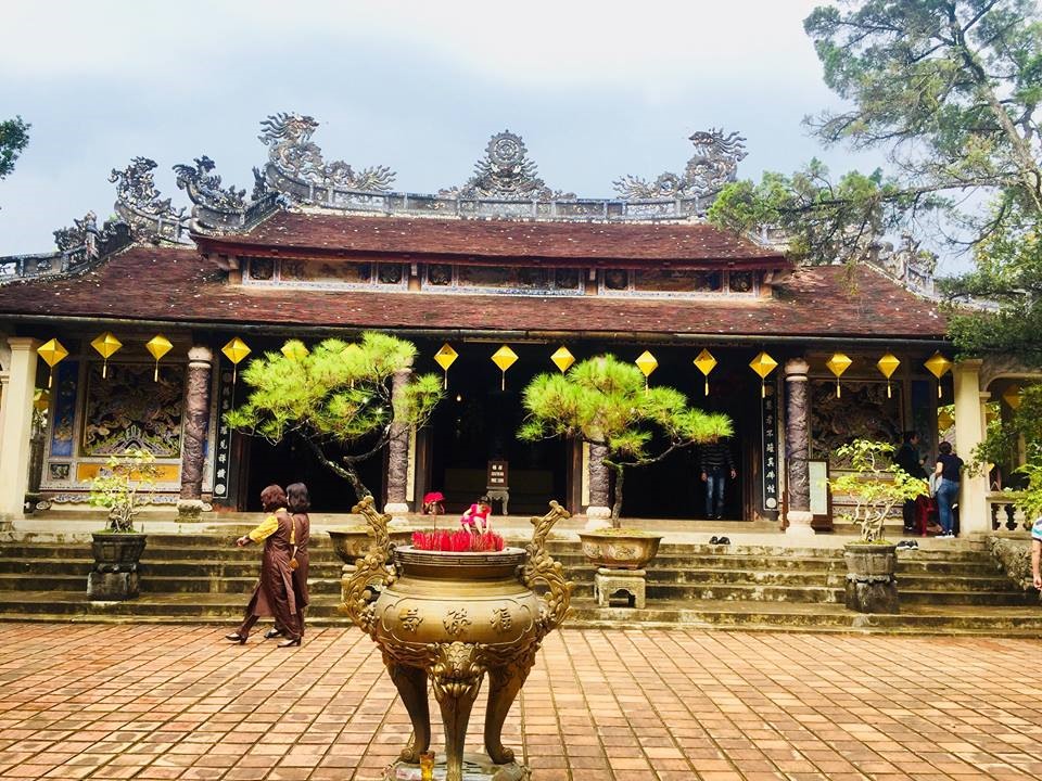 Chùa Từ Hiếu - Nơi Thiền sư Thích Nhất Hạnh tịnh dưỡng đến cuối đời. Ảnh: PĐ.
