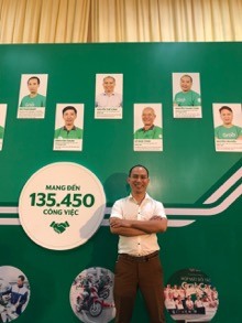 Công việc chạy xe công nghệ đã giúp anh Cảnh vượt qua giai đoạn khó khăn khi công việc kinh doanh phá sản và gầy dựng lại kinh tế gia đình.