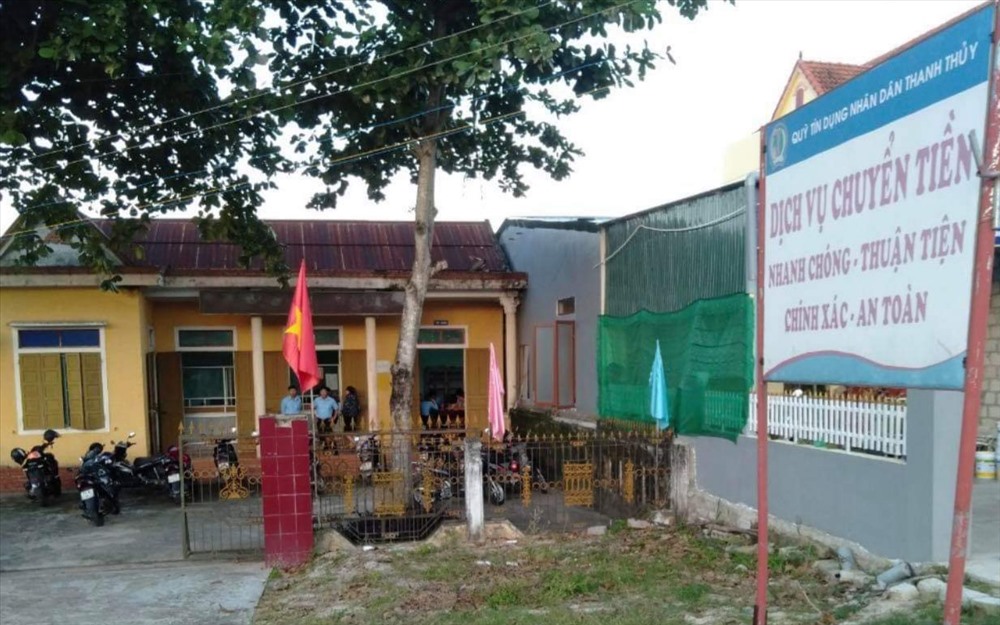 Quỹ tín dụng nhân dân Thanh Thủy - nơi xảy ra vụ việc. Ảnh: Lê Phi Long