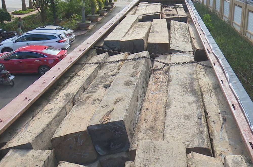 Cả hai tài xế đều không xuất trình được hóa đơn chứng minh nguồn gốc số gỗ vận chuyển.
