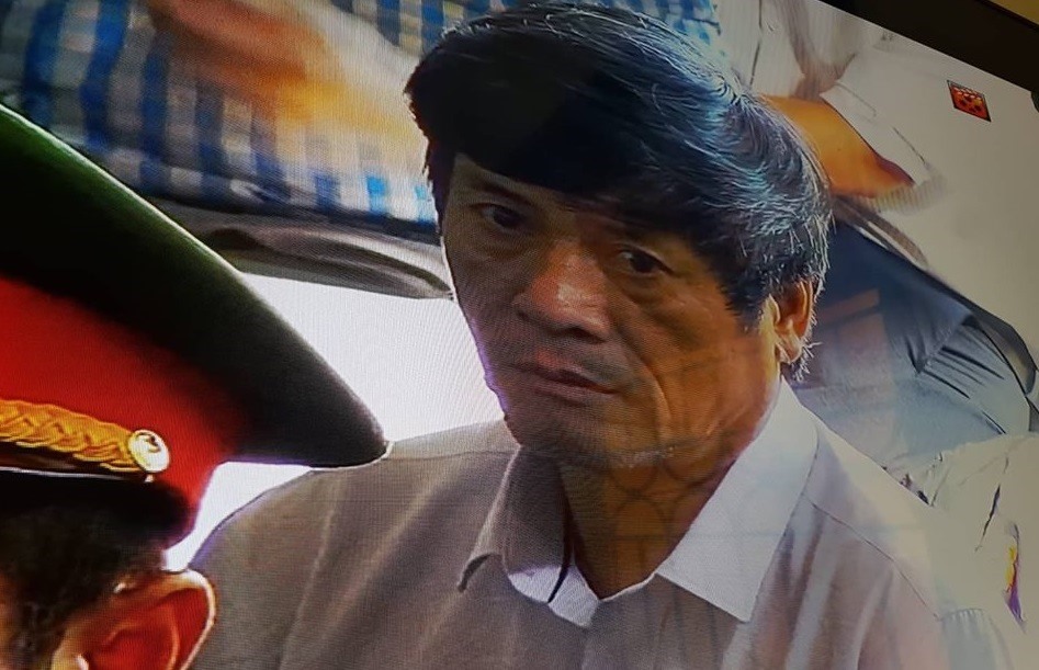 Ông Nguyễn Thanh Hóa tại phiên tòa hôm nay.