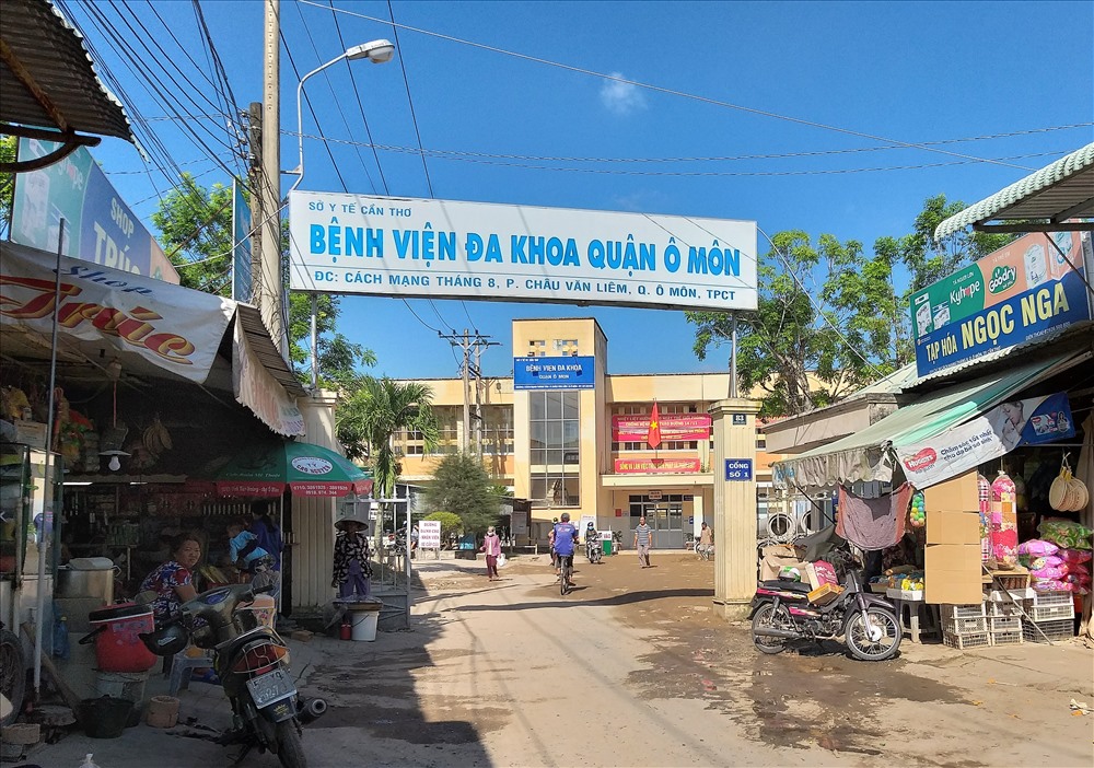 Bệnh viện đa khoa Ô Môn, nơi xảy ra vụ việc. Ảnh: P.V