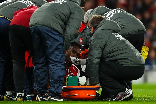 Danny Welbeck gặp chấn thương khá nặng (Ảnh: Getty)