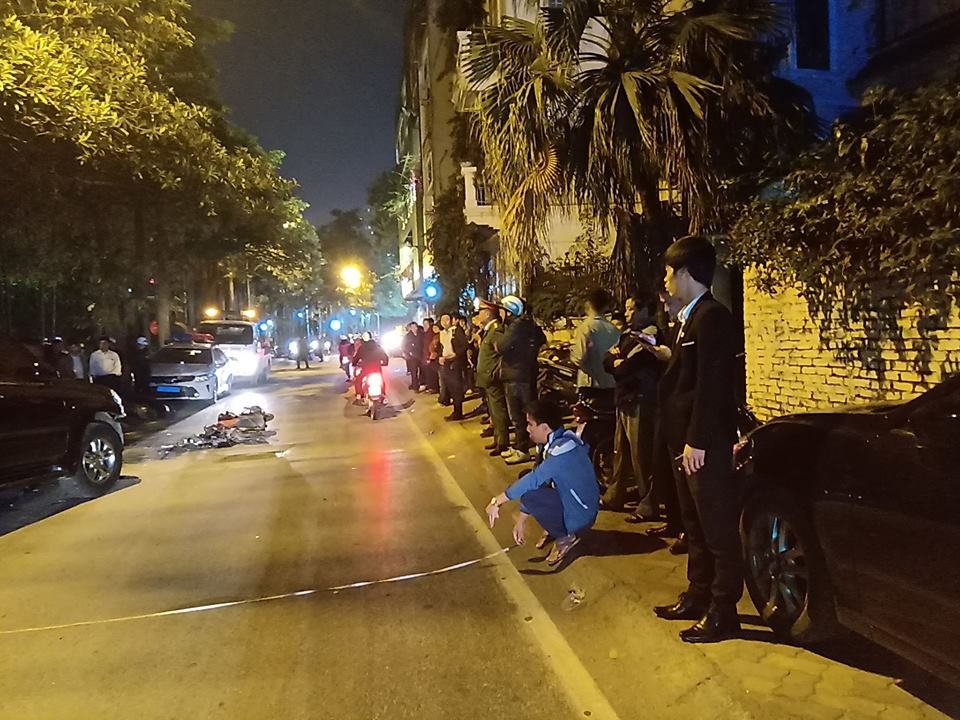 Hiện trường vụ tai nạn.