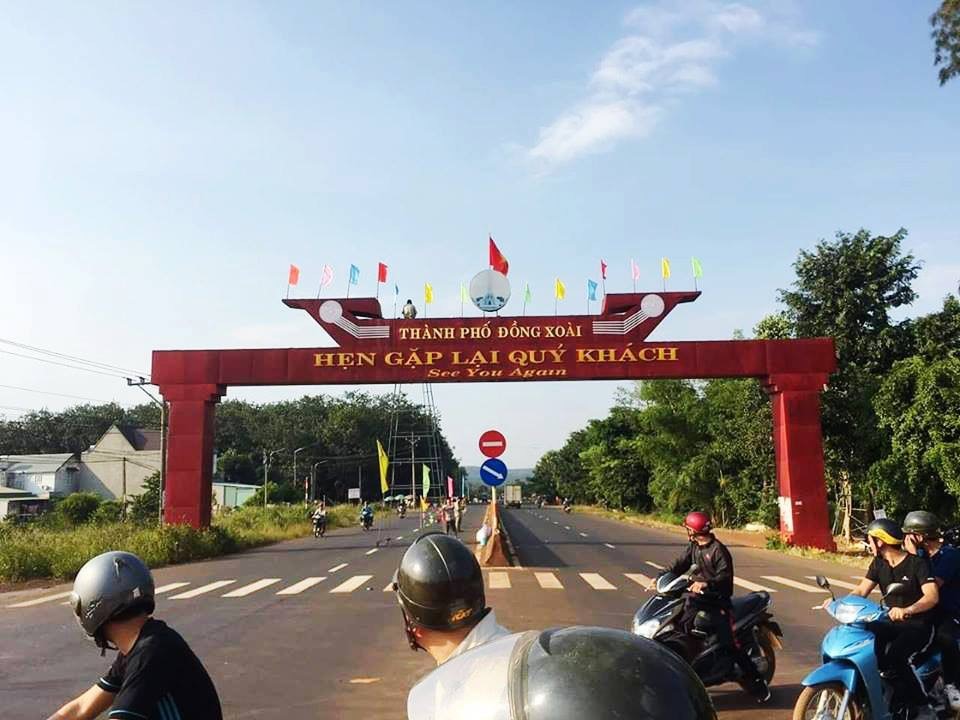 Cửa ngõ vào Thành phố Đồng Xoài, tỉnh Bình Phước. Ảnh: Quang Hùng