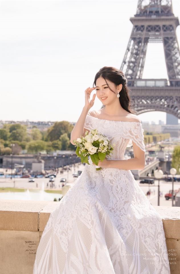 Thanh Tú và chồng đại gia lựa chọn Paris làm nơi chụp ảnh cưới.