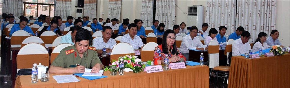 Quang cảnh họp BCH LĐLĐ tỉnh Sóc Trăng tổng kết năm 2018 (anhr PV)