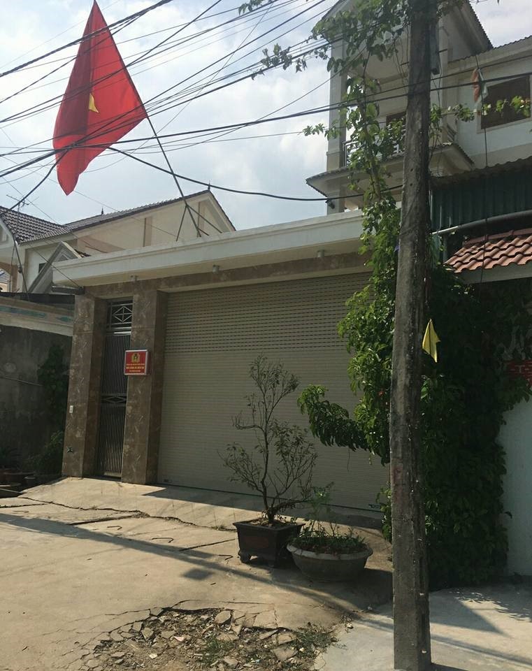 Trụ sở đồn Công an Diễn Hải nằm cách điểm nóng mại dâm chỉ chưa đầy 1km. Ảnh: PV