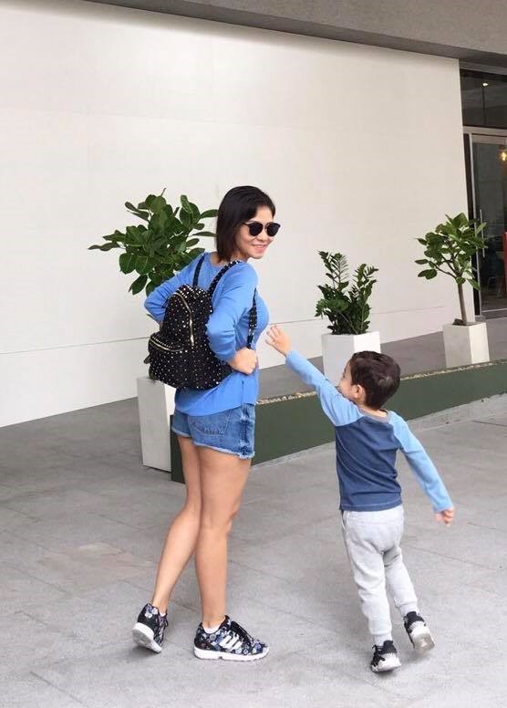 Sau khi kết hôn và sinh con, Thu Minh chủ yếu dành thời gian cho gia đình. Ảnh: FBNV