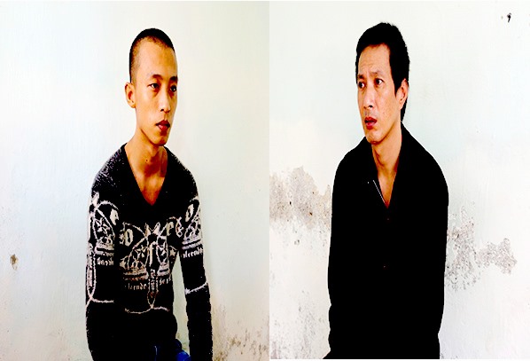 2 đối tượng Hân (trái ảnh) và Minh bị bắt giữ sau khi bỏ trốn khỏi trại tạm giam Công an Kiên Giang. Ảnh: CAKG cung cấp.