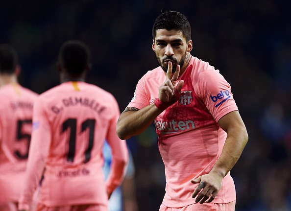 Luis Suarez cũng đã “thông nòng” trở lại (Ảnh: Getty)