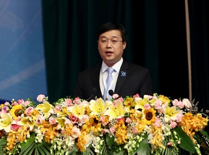 Đồng chí Lê Quốc Phong - Ủy viên dự khuyết Ban Chấp hành Trung ương Đảng, Bí thư thứ nhất Ban Chấp hành Trung ương Đoàn, Chủ tịch Hội Sinh viên Việt Nam khóa IX.