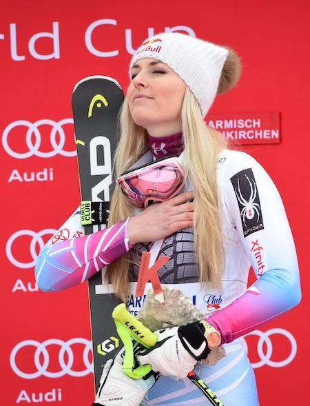 Lindsey Vonn là một trong những vận động viên trượt tuyết thành công nhất lịch sử khi đã chiến thắng cả 4 giải vô địch World Cup.
