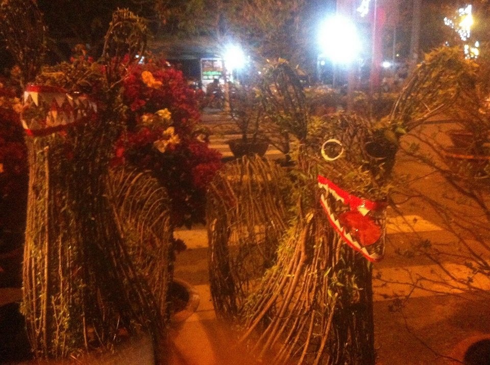 Đêm giao thừa mà gặp chú chó như thế này chắc ai cũng phải giật mình