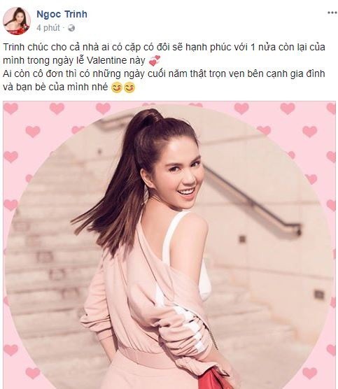 Ngọc Trinh gửi lời chúc