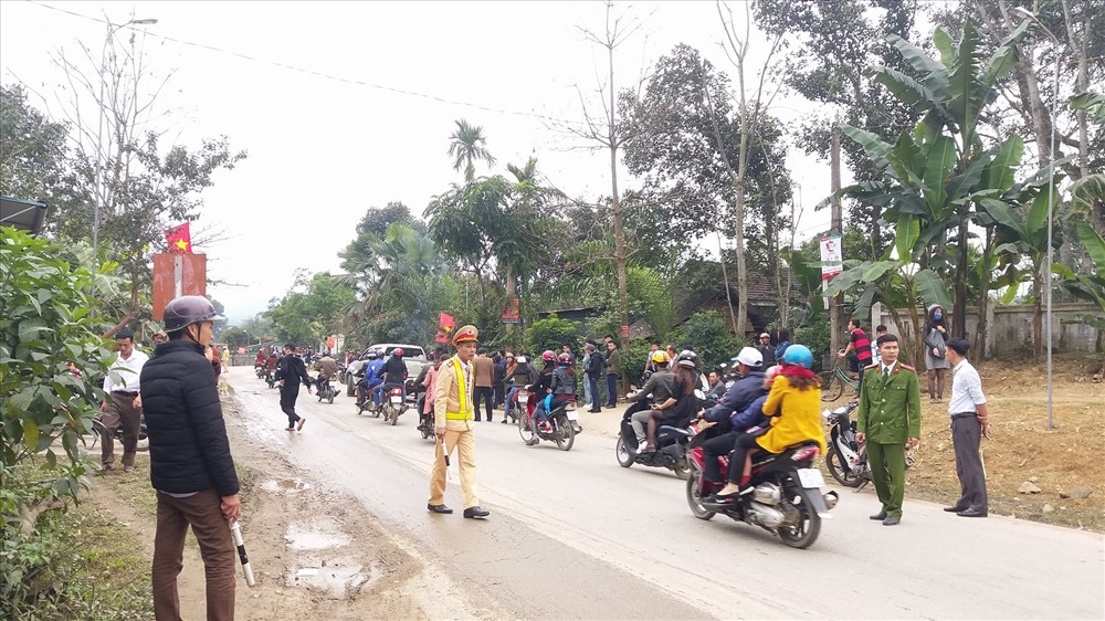 Hiện trường vụ tai nạn.