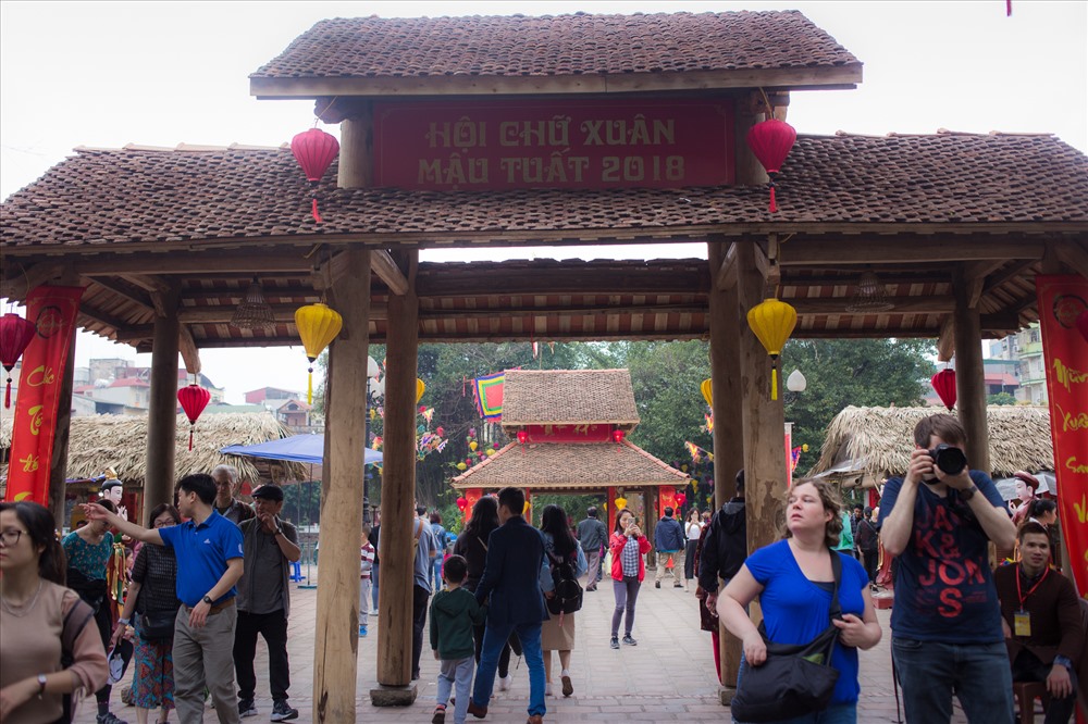 Không gian Hội chữ Xuân 2018 được lấy ý tưởng từ trường thi thời xưa