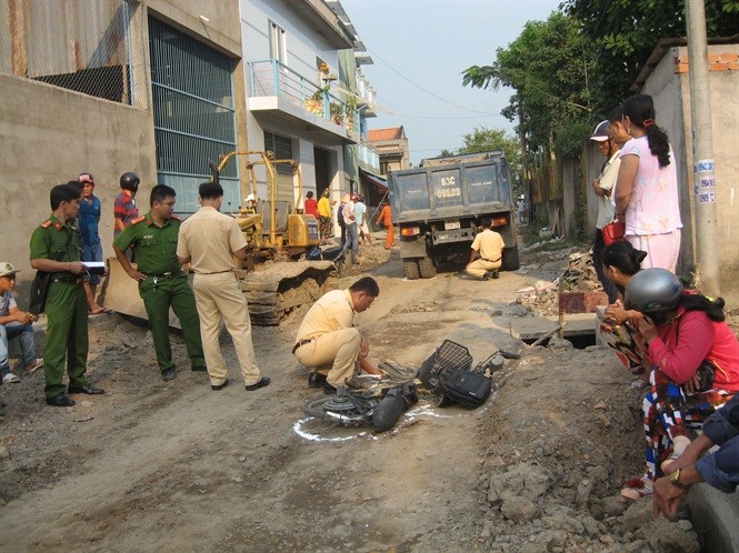 Hiện trường vụ tai nạn. (Ảnh Nông nghiệp VN)