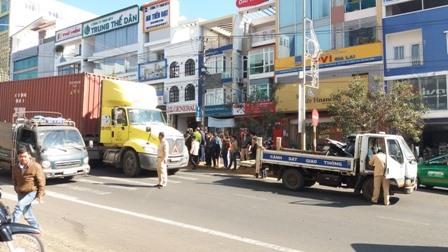 Hiện trường vụ tai nạn.