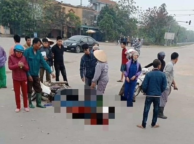 Hiện trường vụ tai nạn. (Ảnh PLO)