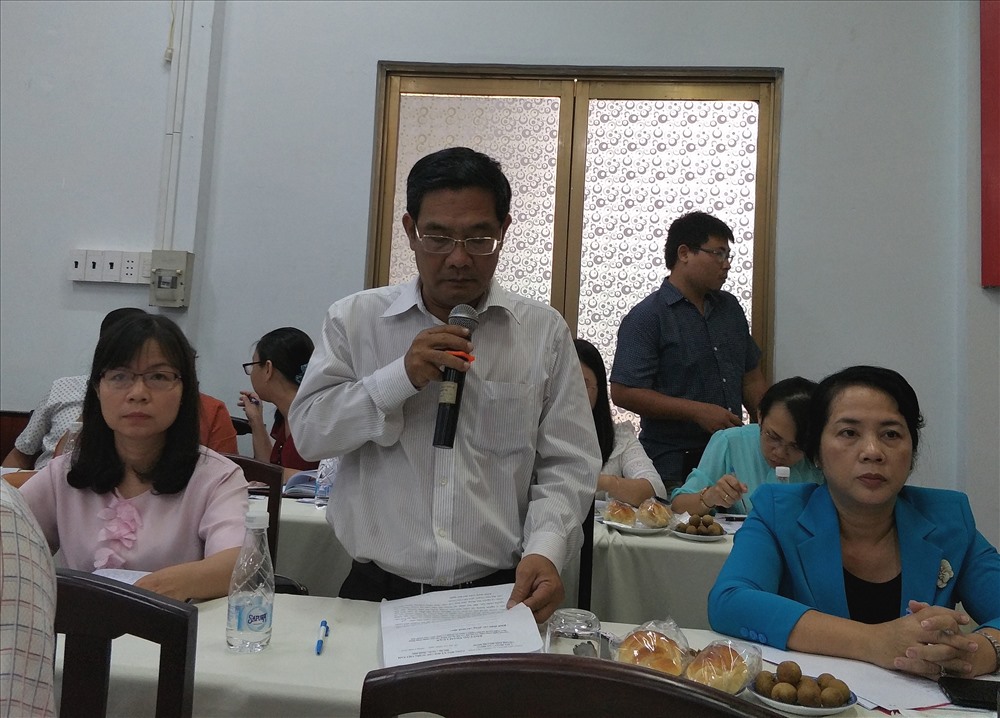 Ông Lê Anh Tuấn - Phó trưởng ban Chính sách pháp luật thuộc LĐLĐ TP.HCM) đưa ra một số đề xuất (ảnh:PK).