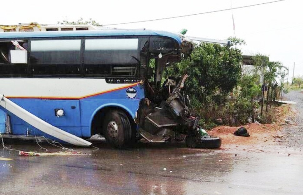 Hiện trường vụ tai nạn.