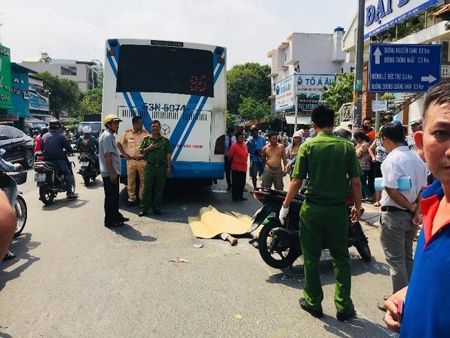 Hiện trường vụ tai nạn. (Ảnh PLO)